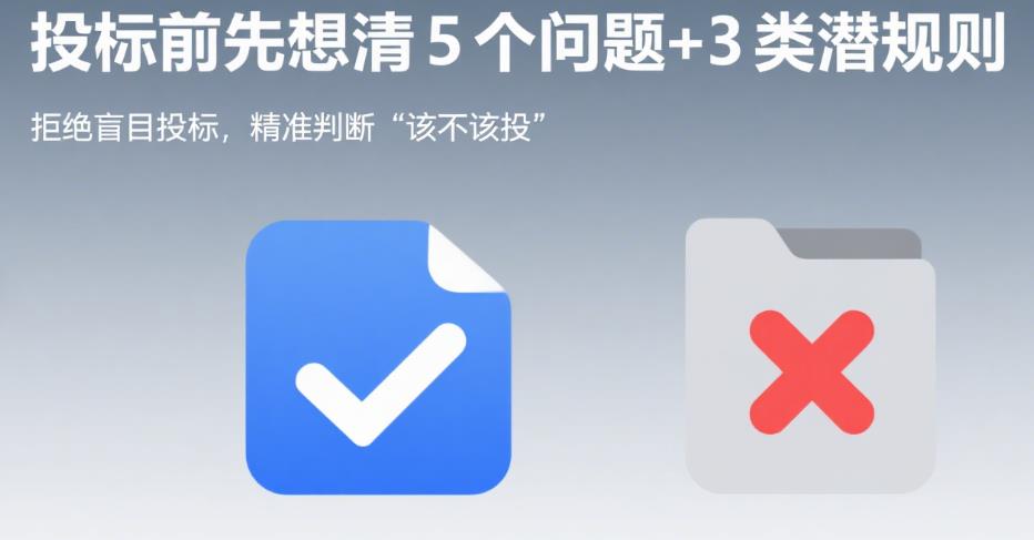 投标前必须思考的 5 个问题