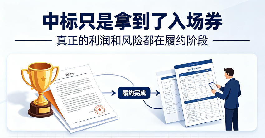 中标只是拿到了入场券-真正的利润和风险都在履约阶段